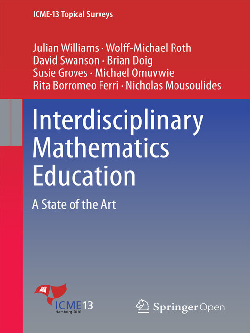 Title details for Interdisciplinary Mathematics Education by Julian Williams - Available